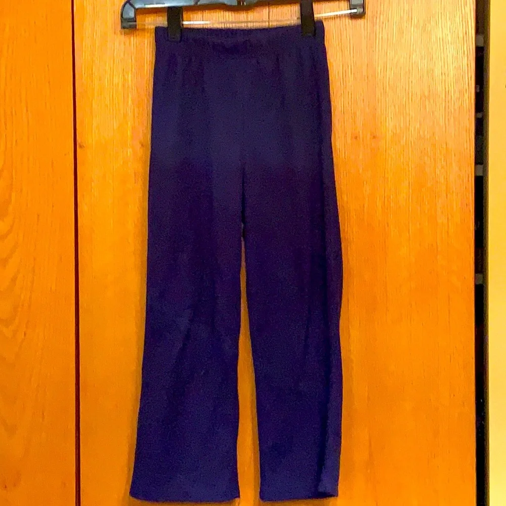 Boy’s size 6 - 7 navy blue fleece pajama pants bottoms elastic waist VGUC